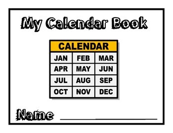 Preview of Interactive Calendar Books -Autism-Circle Time Morning Meeting