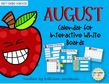Preview of Interactive Calendar Flip Chart for 1st Grade