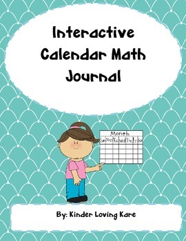 Preview of Interactive Calendar Math Journal