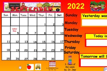 Preview of Interactive Calendar September 2022