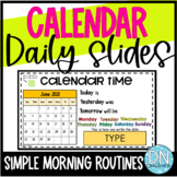 Interactive Calendar Slides l Digital Calendar Slides l Da