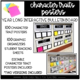 Interactive Character Analysis Posters-100 Character Traits With Organizers