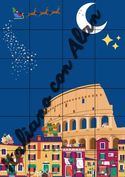 Preview of Interactive Christmas Italian Culture-themed advent calendar! Rome Version