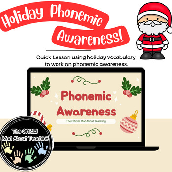 Preview of Interactive Christmas Phonics Activity | Standards-Aligned 