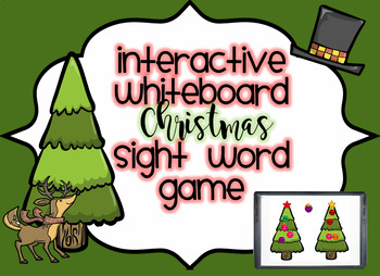 Preview of Interactive Christmas Sight Word Game for Promethean Board