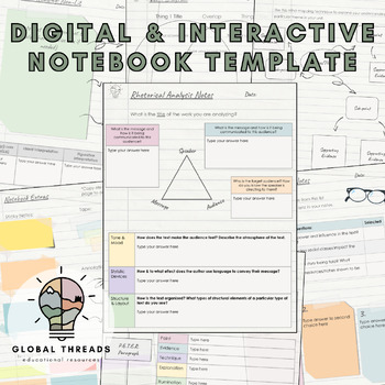 Preview of Interactive Class Notebook DIGITAL Google Resource