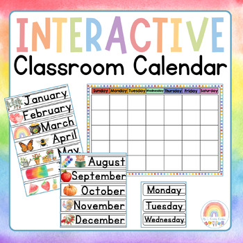 Preview of Interactive Classroom Calendar Set