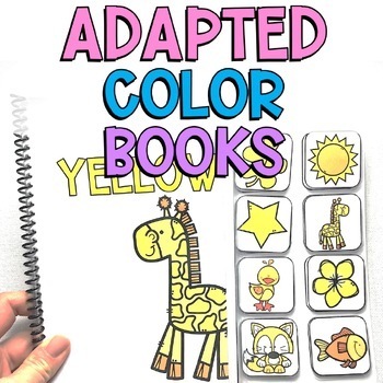 Preview of Color Adapted Books Special Education. Learning Colors with Adapted Color Books