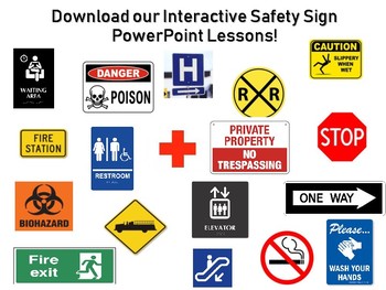 Preview of Interactive Community Safety Sign Identification Powerpoints!
