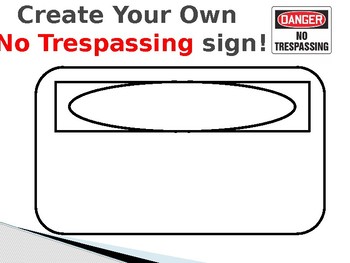 Preview of Interactive Community Safety Sign Ppt - Identifying the No Trespassing sign