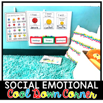 Preview of Interactive Cool Down Corner | Peace Corner | Social Emotional Learning