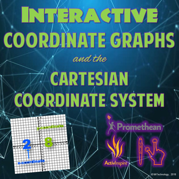 Preview of Interactive Coordinate Graphs & the Cartesian Coordinate System (ActivInspire)