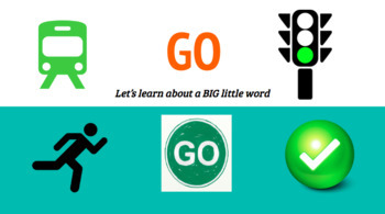 Preview of Interactive Core Vocabulary "Go" Circle Time and Teletherapy Activity 