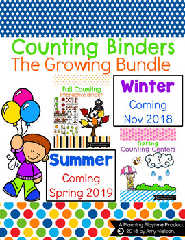 Preview of Counting Activities Binders Bundle