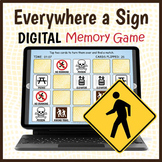 DIGITAL Community & Safety Signs Memory Matching Card Game