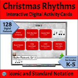 Interactive DIGITAL Rhythm Flashcards | Christmas Music Re
