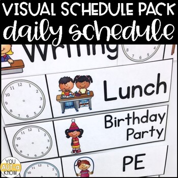 Interactive Daily Schedule for Special Education Classrooms | TPT