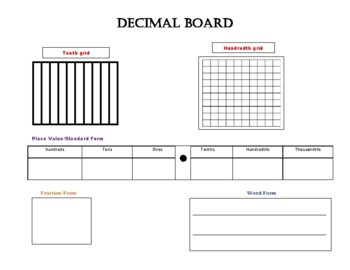 Preview of Interactive Decimal Whiteboard