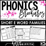 Short E Word Family Fluency Passages and Word Work - Phoni