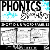 Short O and U Word Family Fluency Passages and Word Work -