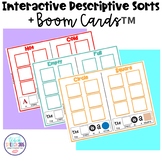 Interactive Descriptive Sorts + Boom Cards™ for Speech Therapy