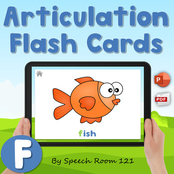 Preview of Interactive Digital Articulation Cards | F Sound | No Print | Speech Therapy