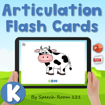 Preview of Interactive Digital Articulation Cards | K Sound | No Print | Speech Therapy