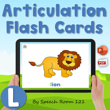 Preview of Interactive Digital Articulation Cards | L Sound | No Print | Speech Therapy