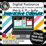 Interactive Digital Calendar - Google Slides JULY