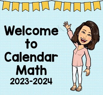 Preview of Interactive Digital Calendar Math - UPDATED FOR 23-24 (Powerpoint)