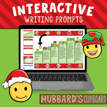 Preview of Interactive Digital Christmas Narrative Writing- Plot Development- Google Slides