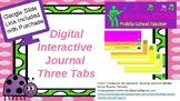 Interactive Digital Journal Three Tab Foldable