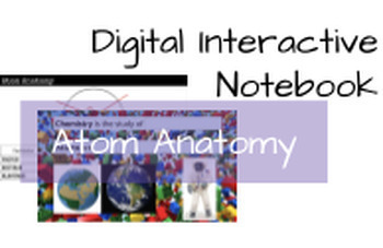 Preview of Interactive Digital Notebook - Atom Anatomy