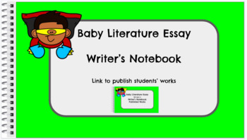 Preview of Interactive Digital Notebook: Literary Essay