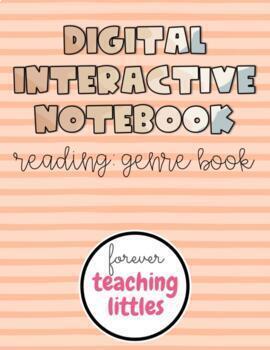Preview of Interactive Digital Notebook | Reading Notebook | Genre Book | Editable