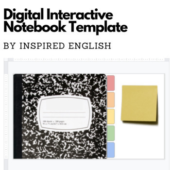 Preview of Interactive Digital Notebook Template