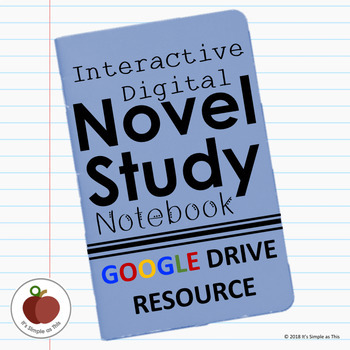Preview of Novel Study Guide - Interactive Digital Notebook - Google Drive - Guided Reading