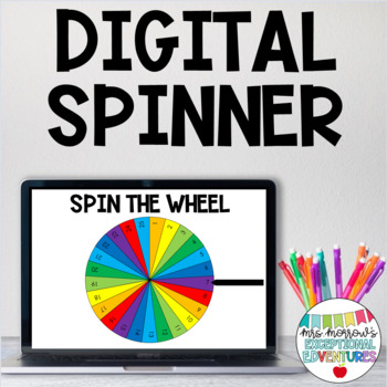 Preview of Interactive Digital Spinner- Editable