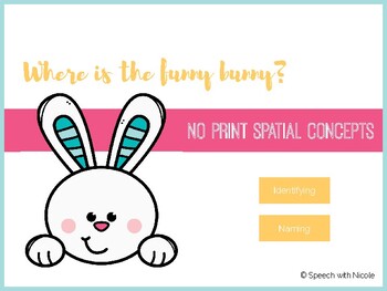 Preview of Interactive Digital Spring Prepositions/Spatial Concepts | Speech Therapy