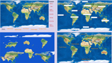 Interactive Digital World Continents & Oceans Map Activity