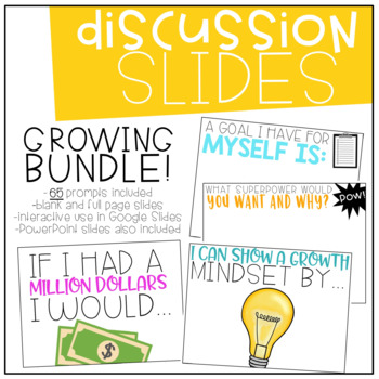 Preview of Interactive Discussion Slides - Starters - Writing Prompts - Digital