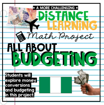 Preview of Interactive Distance Learning Math Project - Budgeting (More Challenging)