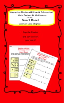 Preview of Interactive Domino Addition & Subtraction for the Smart Board