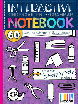 Preview of Kindergarten Interactive Notebook: Grammar & Language Arts