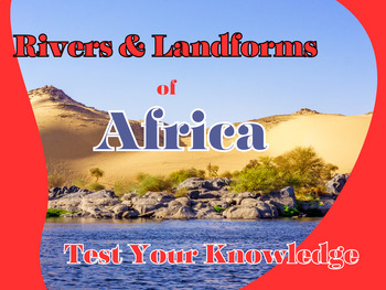 Preview of Interactive Easel Activity: Test Your Knowledge on Africa's Rivers & Landforms