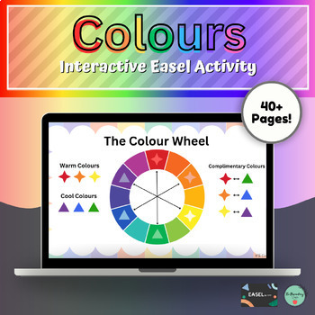 Preview of Interactive Easel Colour Theory and Colour Mixing Lessons