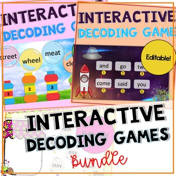 Preview of Interactive Editable Decoding Games | Growing Bundle!