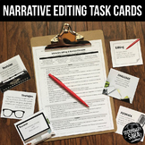 Narrative Editing Checklist & Task Cards (Creative Writing