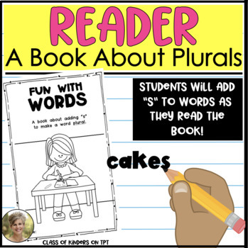 Preview of Plurals Interactive Reader for Word Works Kindergarten & First