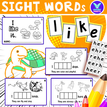 Preview of Interactive Emergent Reader LIKE: "I like it" Sight Word Mini Book